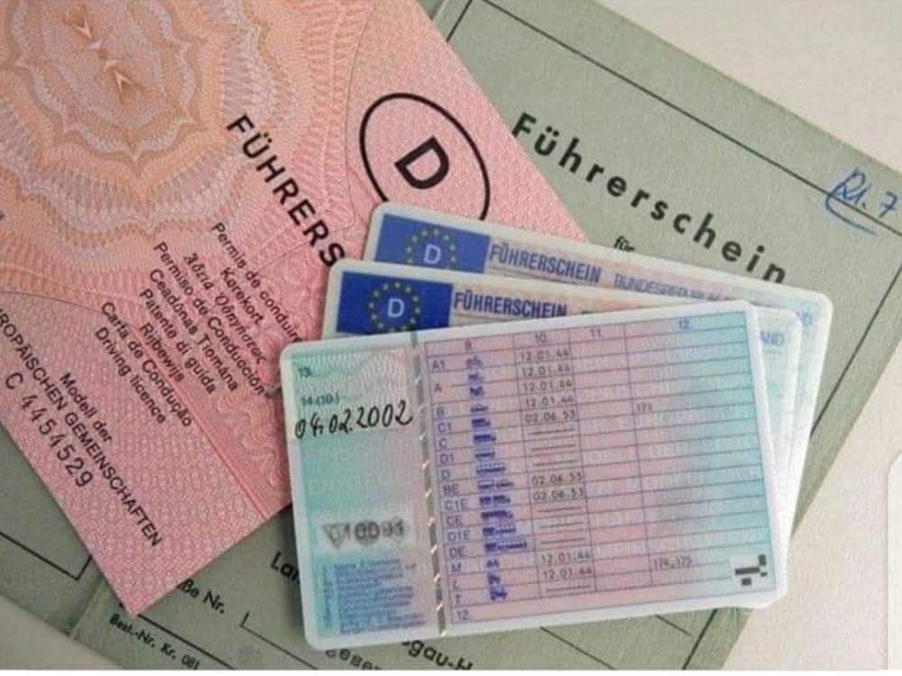 Deutsche Führerschein Dokumente