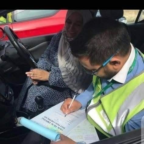 Fahrstunde in Aktion